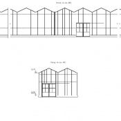 Проект фасада тепличного комплекса